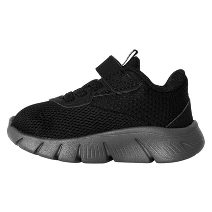 Black-Silver-Grey - Back - Puma Childrens-Kids FlexFocus Trainers