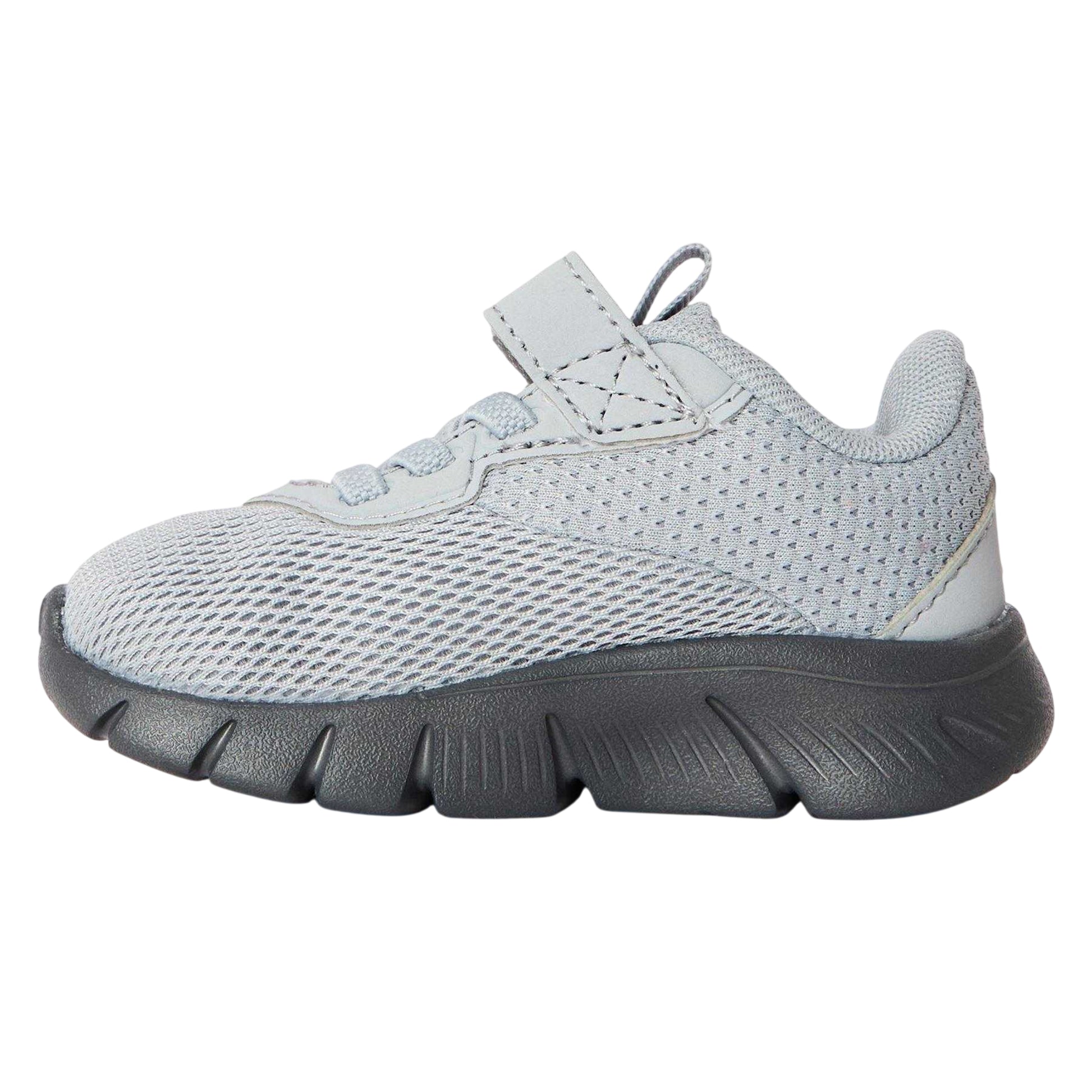 Grey-Silver - Back - Puma Childrens-Kids FlexFocus Trainers