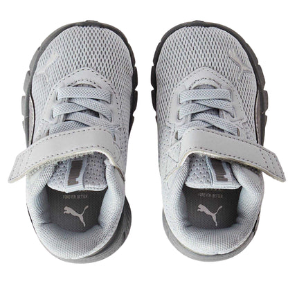Grey-Silver - Side - Puma Childrens-Kids FlexFocus Trainers