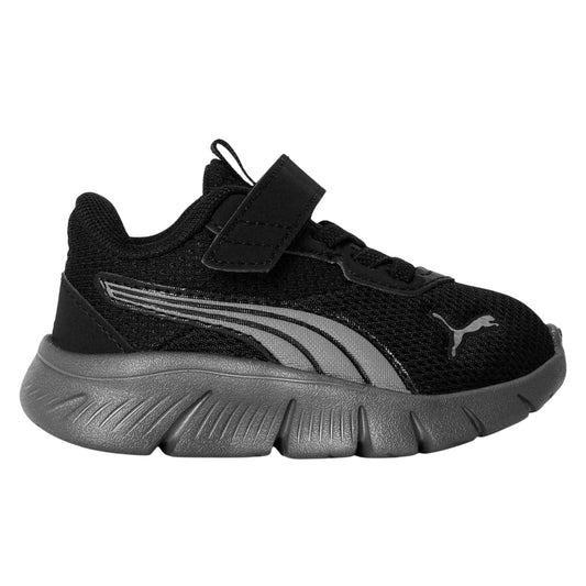 Black-Silver-Grey - Front - Puma Childrens-Kids FlexFocus Trainers