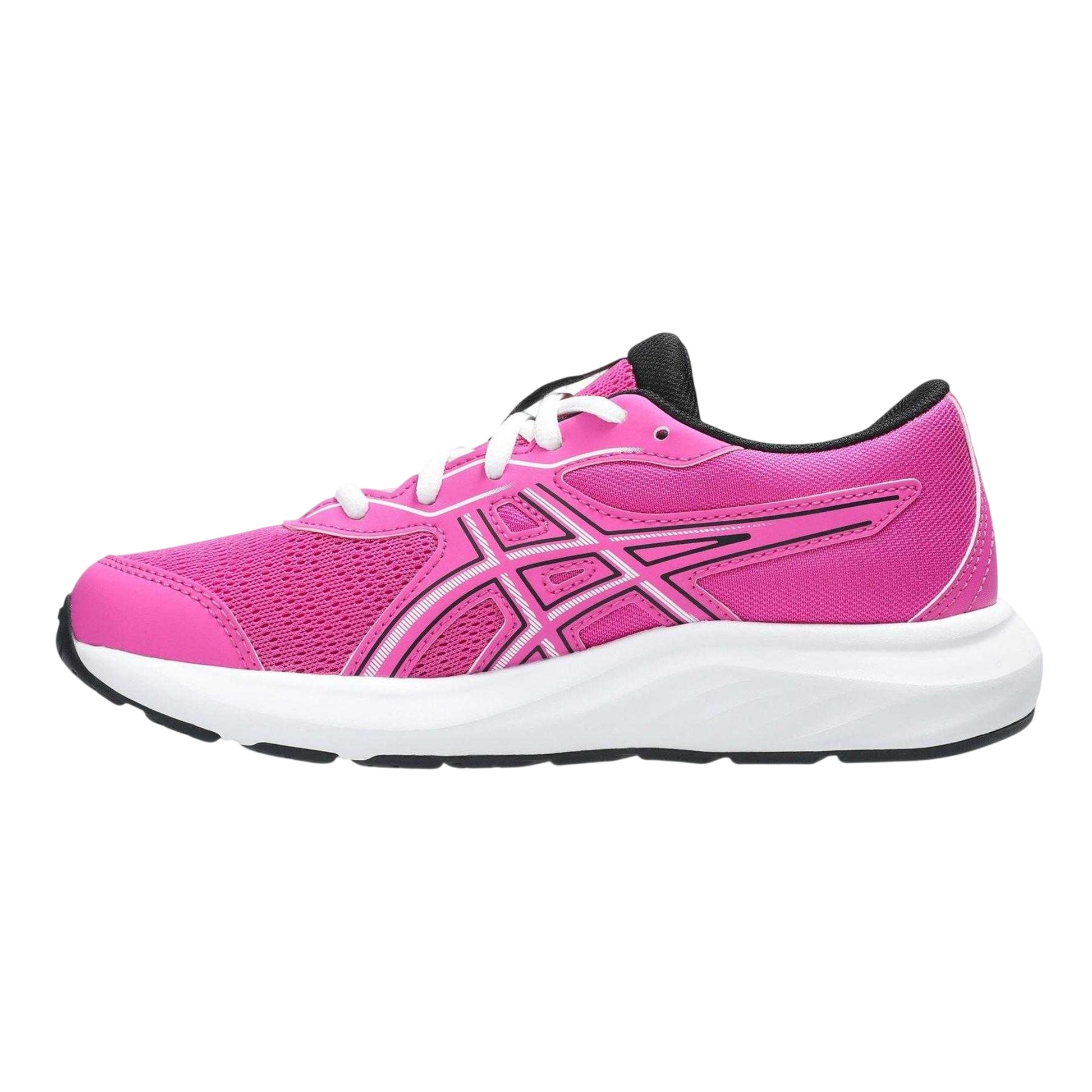 Pink-Black - Side - Asics Childrens-Kids Contend 9 PS Shoes