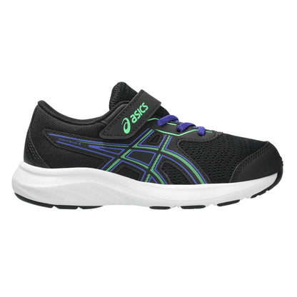 Black-Green - Front - Asics Childrens-Kids Contend 9 PS Shoes
