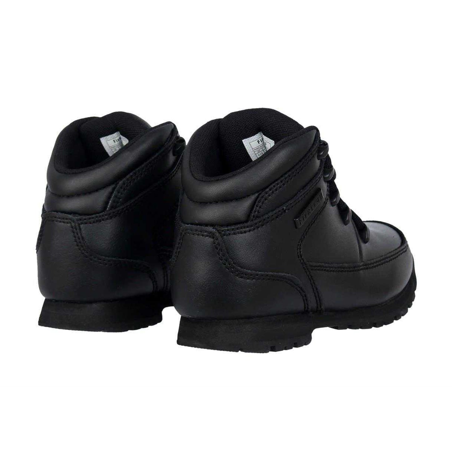Black - Back - Firetrap Childrens-Kids Rhino Leather Boots