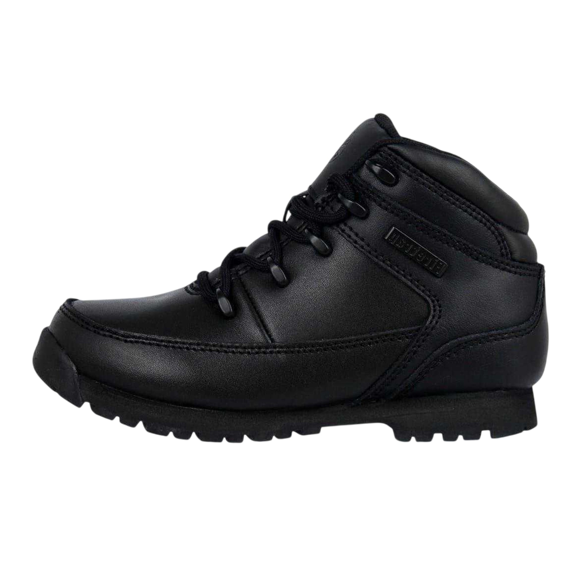 Black - Side - Firetrap Childrens-Kids Rhino Leather Boots