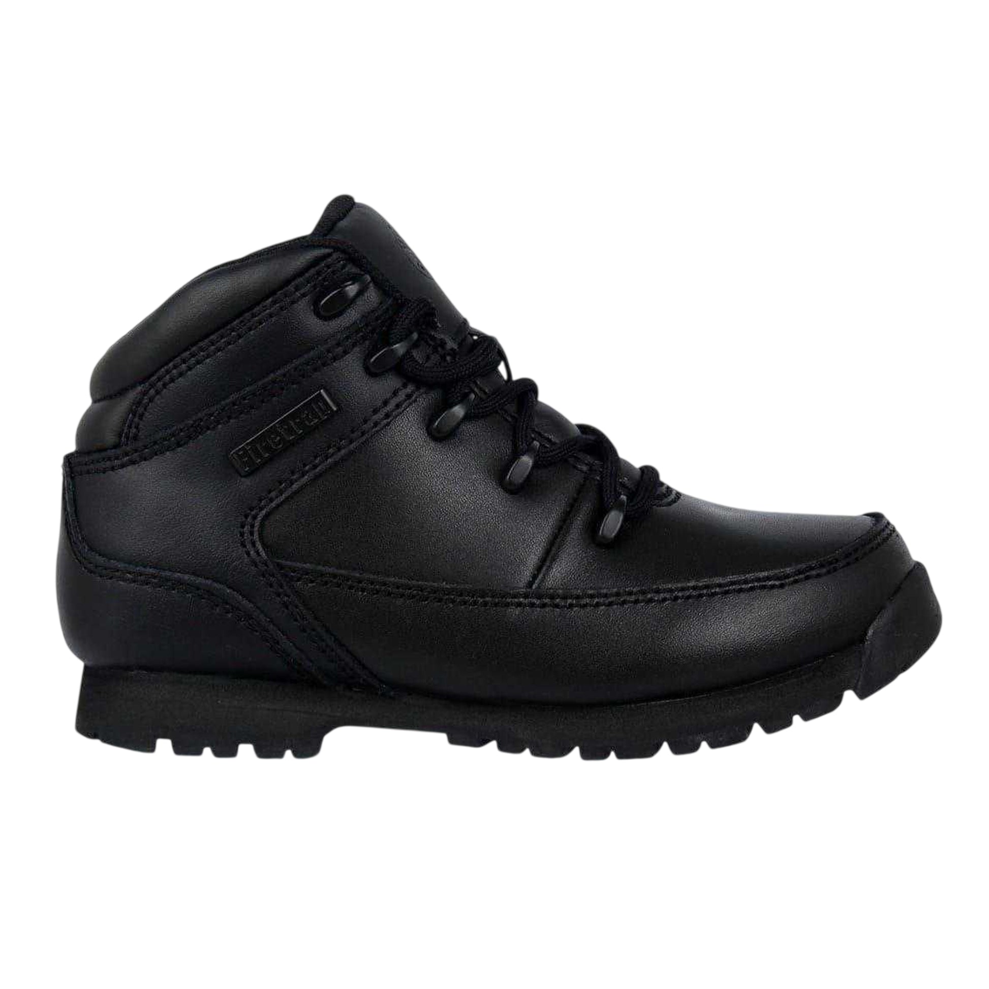 Black - Front - Firetrap Childrens-Kids Rhino Leather Boots