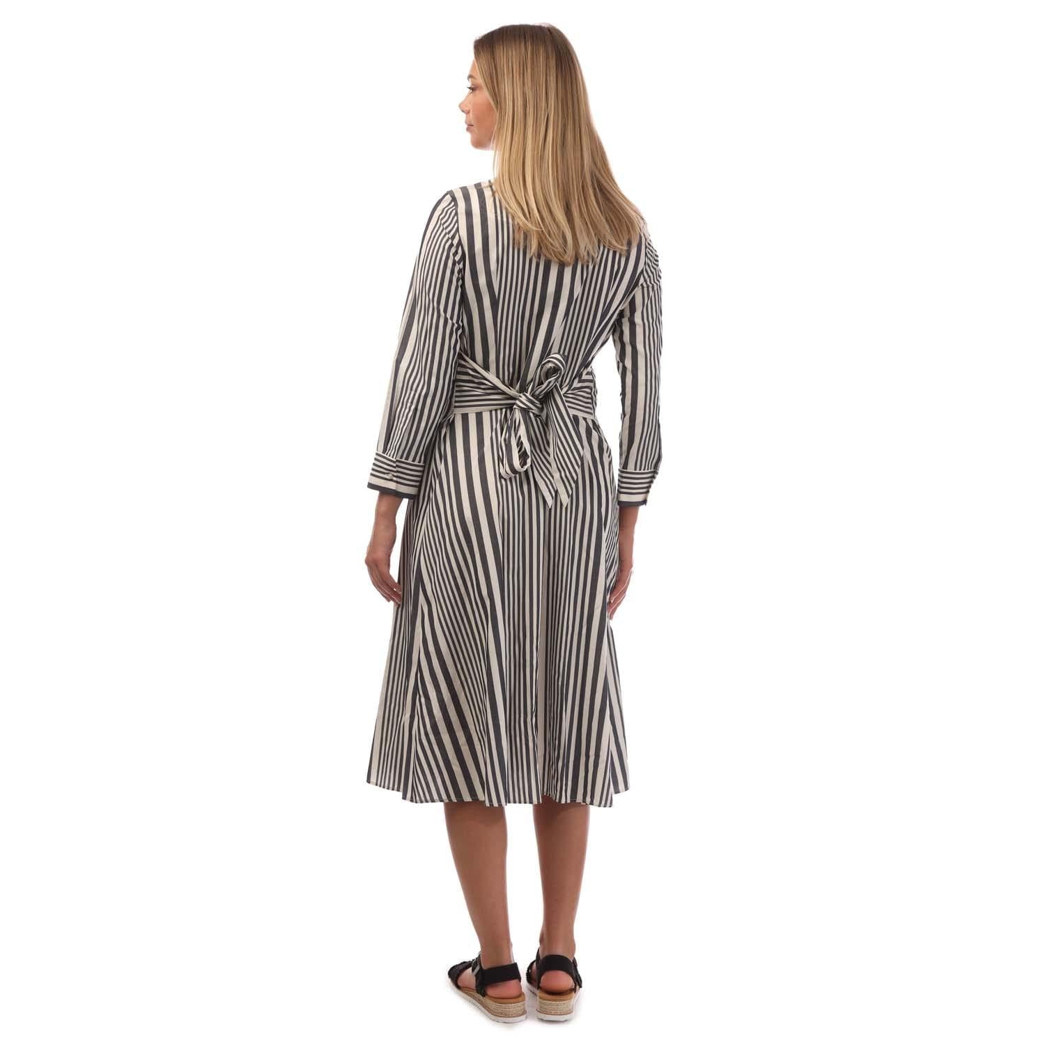 White-Black - Back - Boss Womens-Ladies Debrana Dress