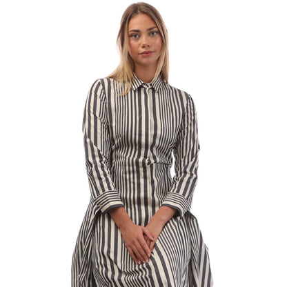 White-Black - Lifestyle - Boss Womens-Ladies Debrana Dress