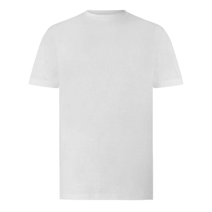 White - Front - Puma Mens Blank Cotton T-Shirt