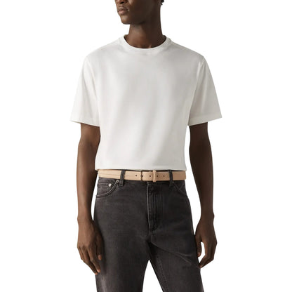 White - Side - Puma Mens Blank Cotton T-Shirt