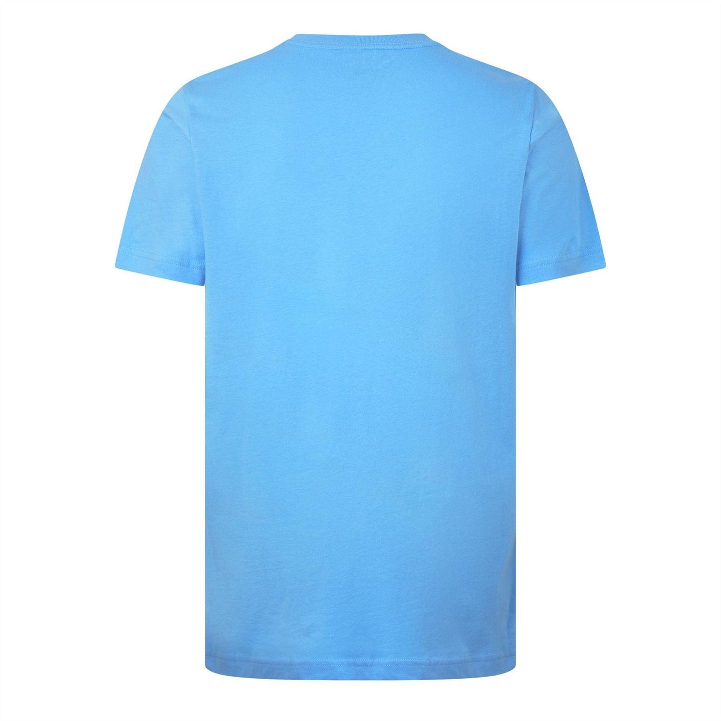 Light Blue - Back - Puma Mens Blank Cotton T-Shirt