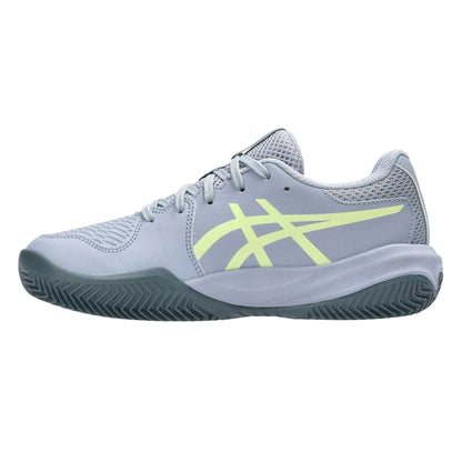 Grey Blue - Side - Asics Childrens-Kids Gel Resolution X Tennis Shoes