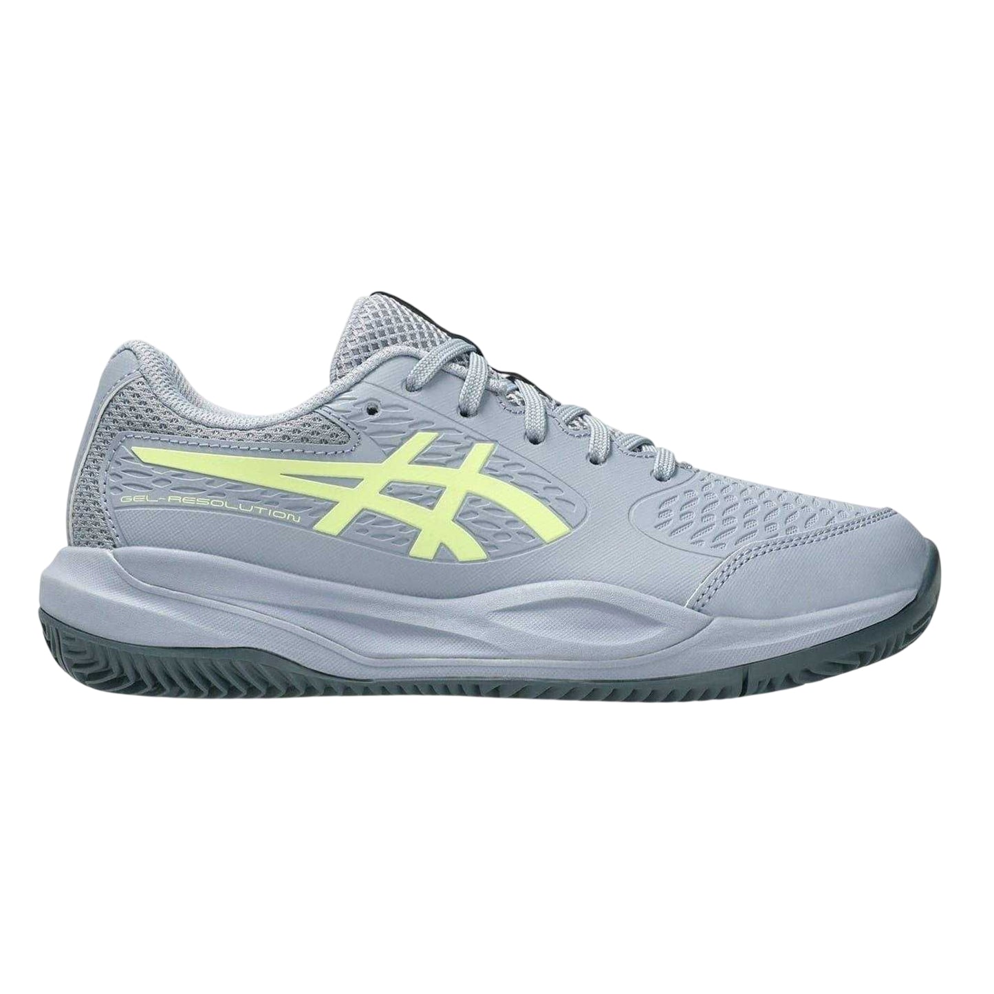 Grey Blue - Front - Asics Childrens-Kids Gel Resolution X Tennis Shoes