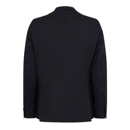 Black - Back - Boss Mens Seersucker Slim Blazer