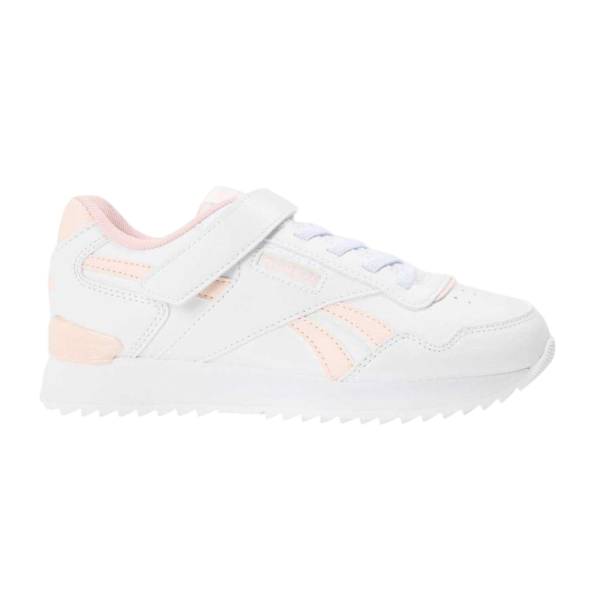 White-Pink - Front - Reebok Childrens-Kids Royal Glide Trainers