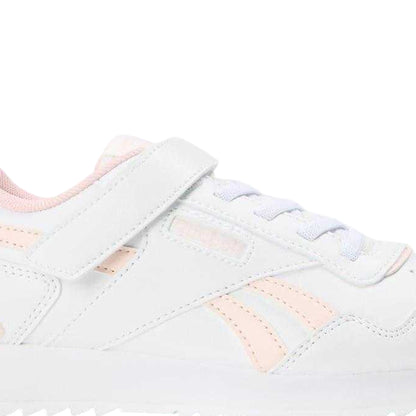 White-Pink - Back - Reebok Childrens-Kids Royal Glide Trainers