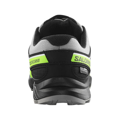 Alloy-Green - Back - Salomon Childrens-Kids Speedcross Waterproof Shoes