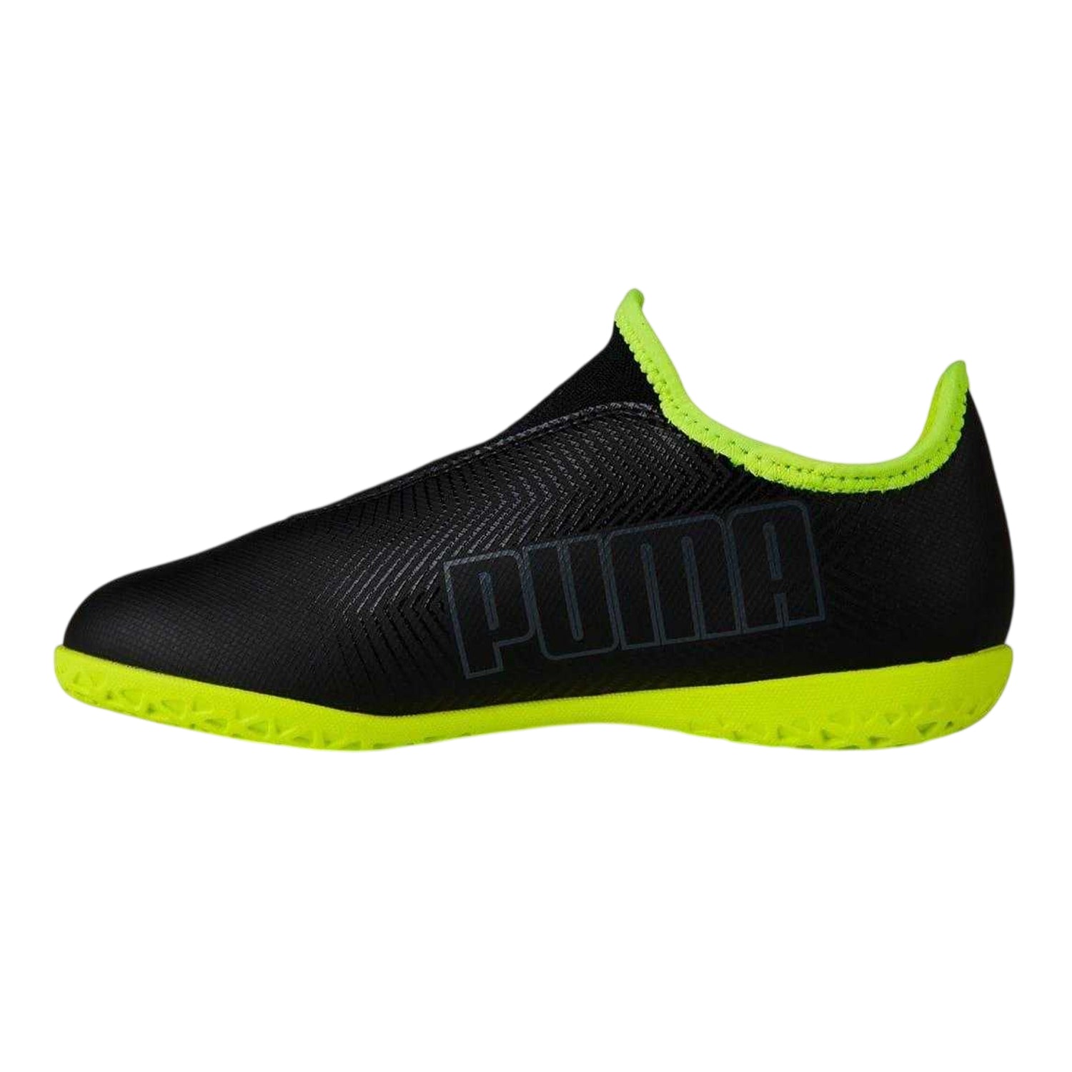 Black - Side - Puma Childrens-Kids Finesse LL IT Indoor Football Shoes