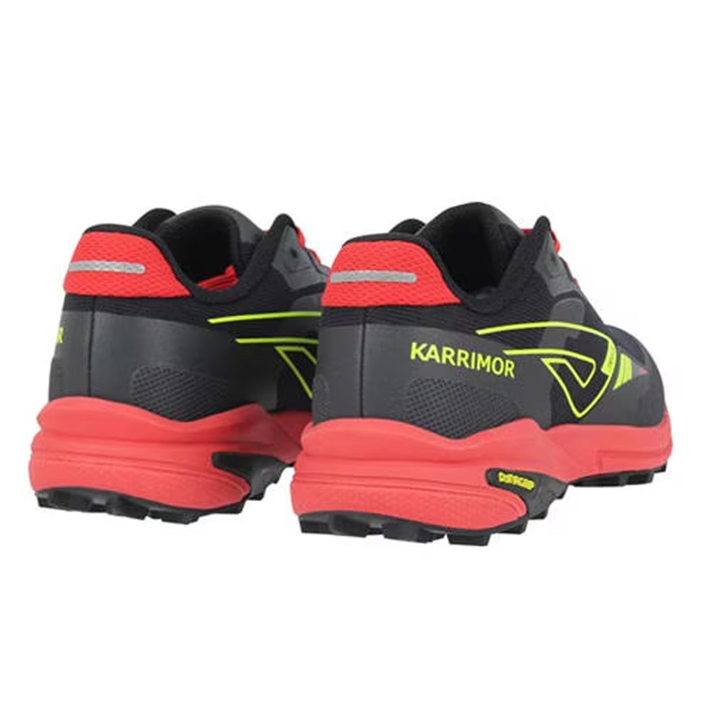 Black-Red - Back - Karrimor Childrens-Kids Verge Trail Ortholite Shoes