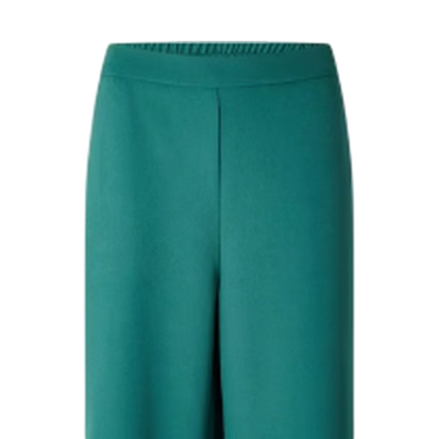 Trek Green - Side - Pieces Womens-Ladies Elasticated Wide Leg Trousers