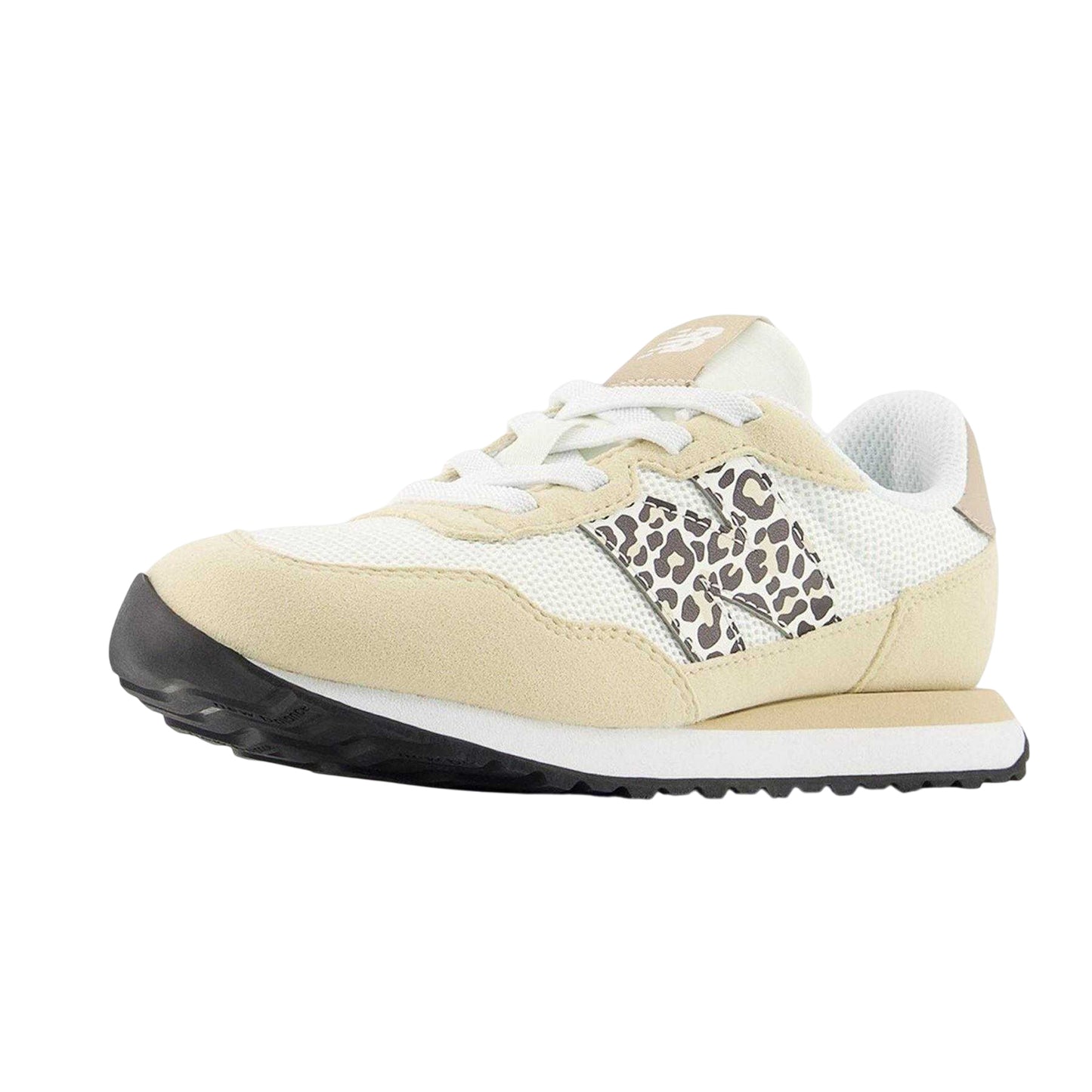 Sandstone - Lifestyle - New Balance Childrens-Kids 237 Leopard Print Suede Trainers