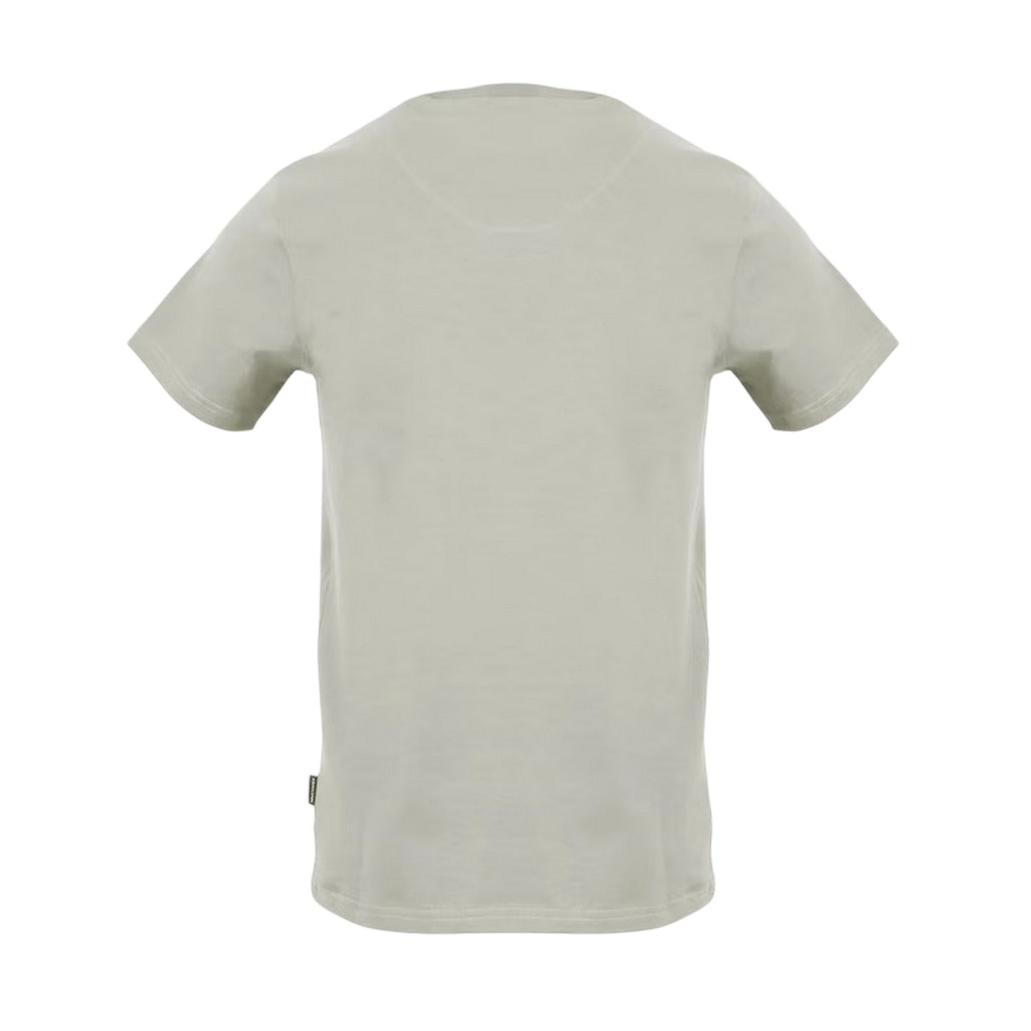 Grey - Back - Aquascutum Mens Logo Jersey Cotton T-Shirt