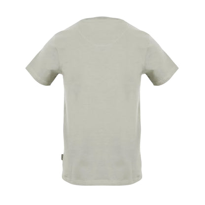 Grey - Back - Aquascutum Mens Logo Jersey Cotton T-Shirt