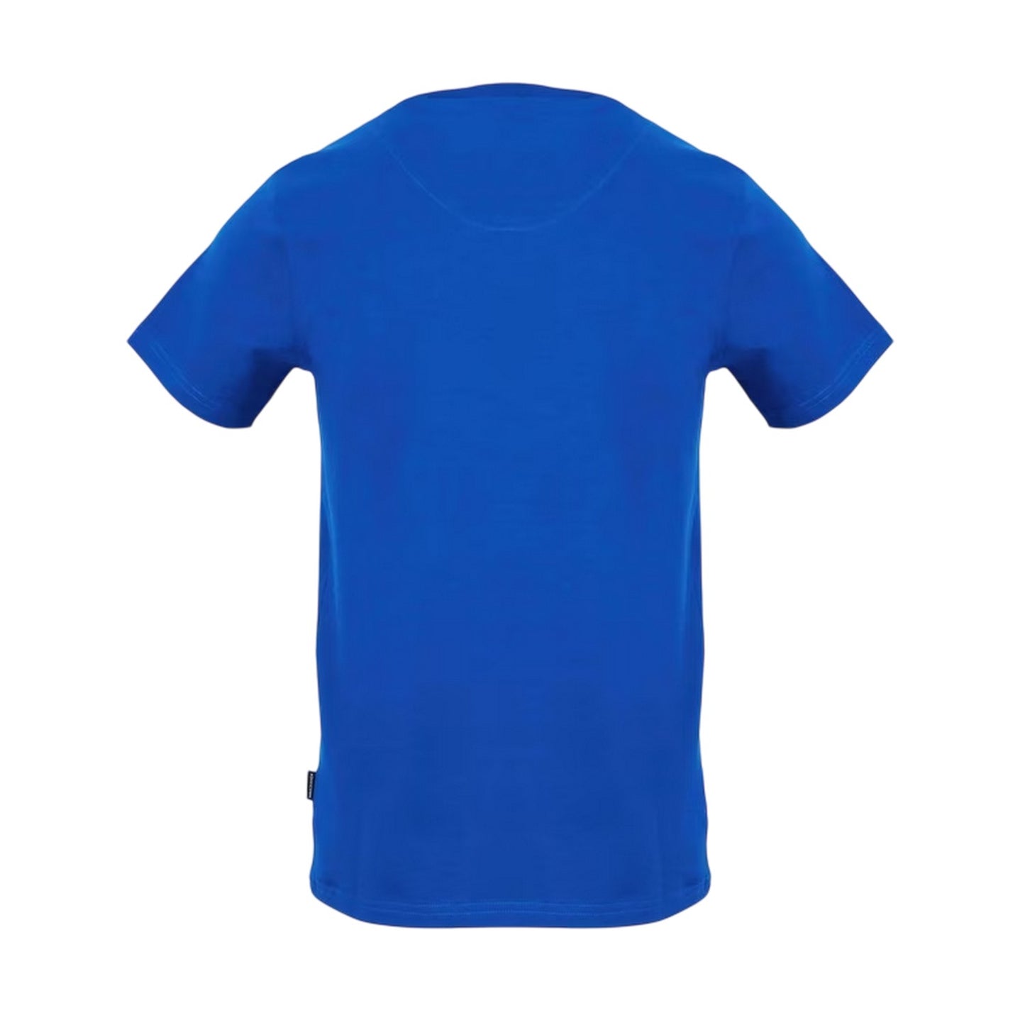 Sky - Back - Aquascutum Mens Logo Jersey Cotton T-Shirt