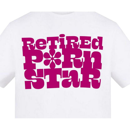 White-Pink - Side - AWD Mens Retired Text T-Shirt