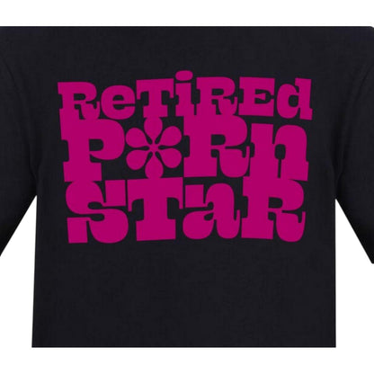Black-Pink - Side - AWD Mens Retired Text T-Shirt