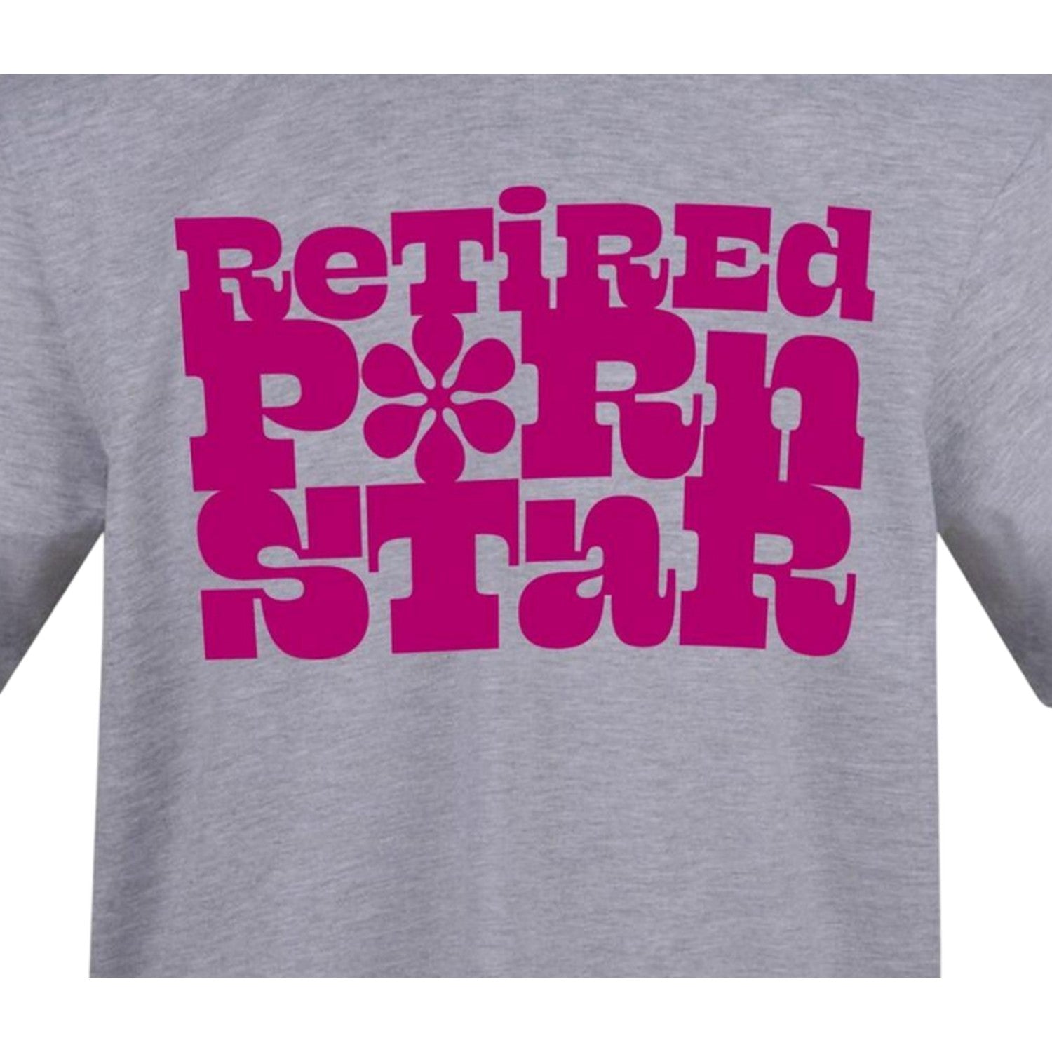 Grey-Pink - Side - AWD Mens Retired Text T-Shirt