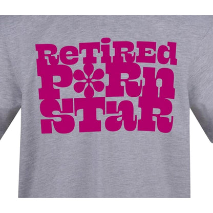 Grey-Pink - Side - AWD Mens Retired Text T-Shirt