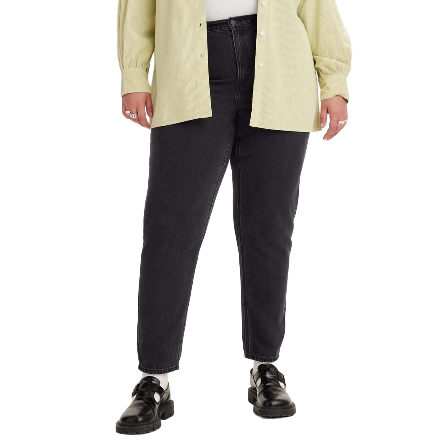 Black - Side - Levis Womens-Ladies 80´s Mom Plus Jeans