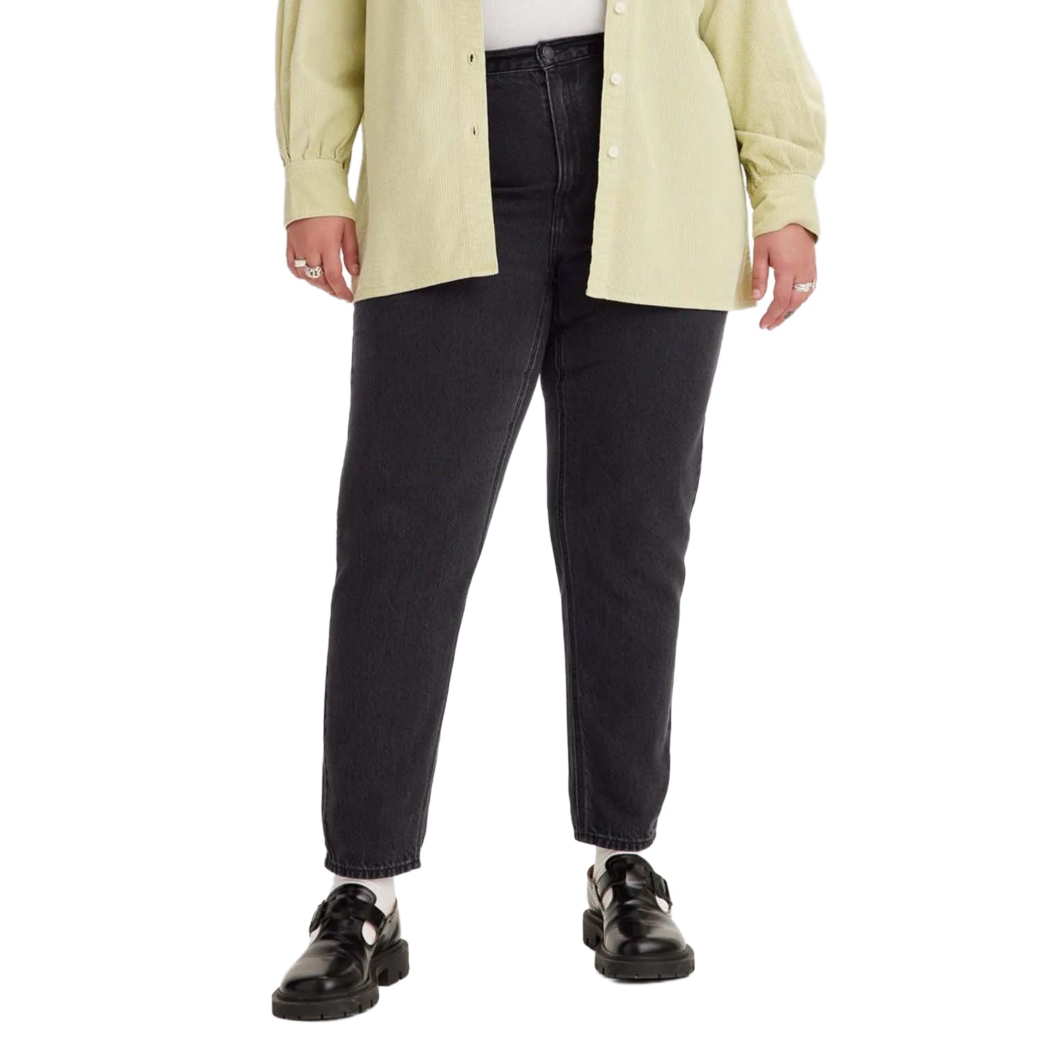 Black - Side - Levis Womens-Ladies 80´s Mom Plus Jeans