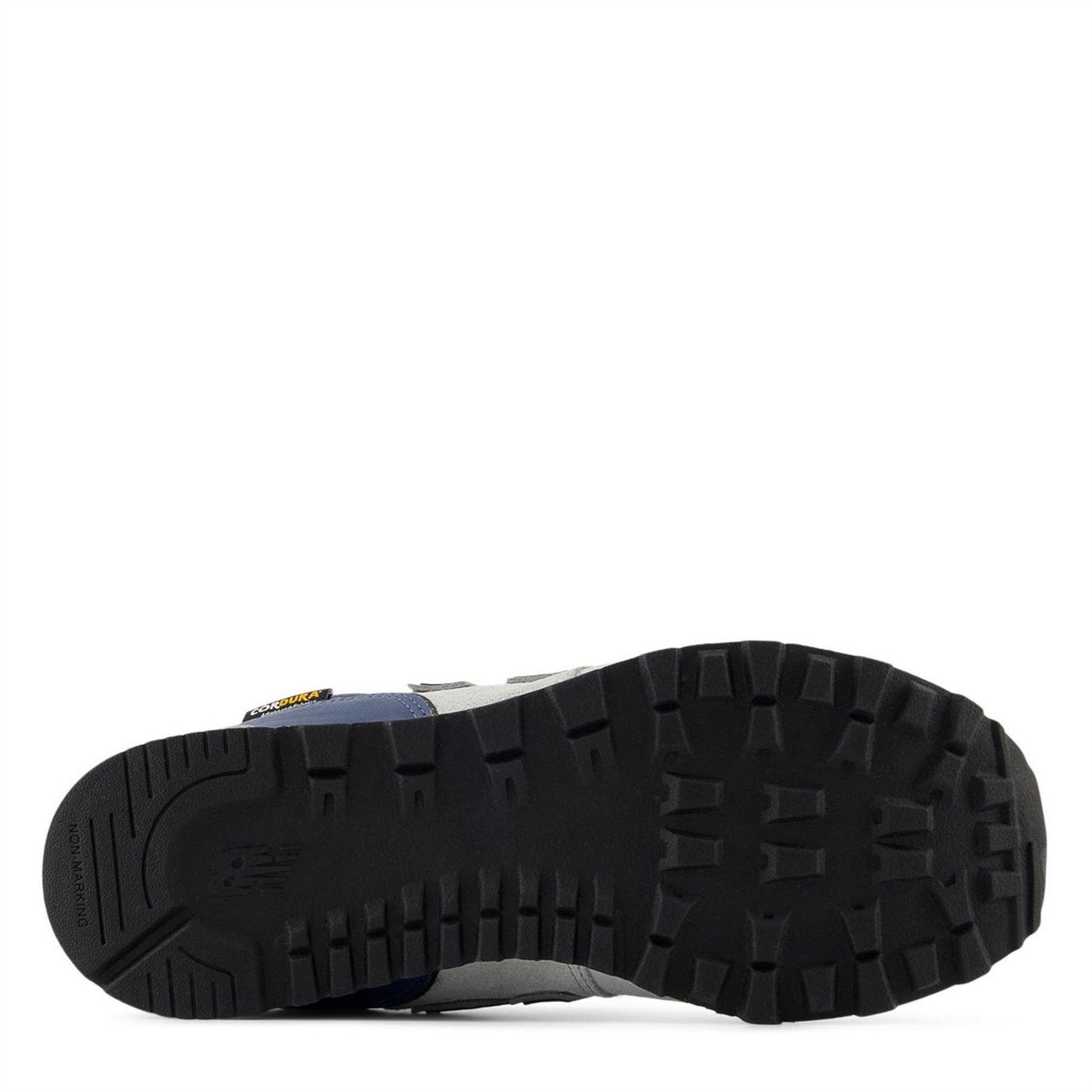 Grey - Side - New Balance Childrens-Kids 574 Suede Trainers