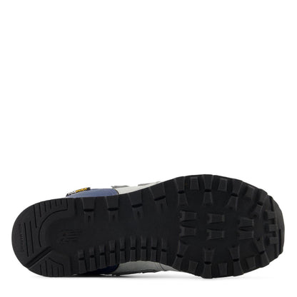 Grey - Side - New Balance Childrens-Kids 574 Suede Trainers
