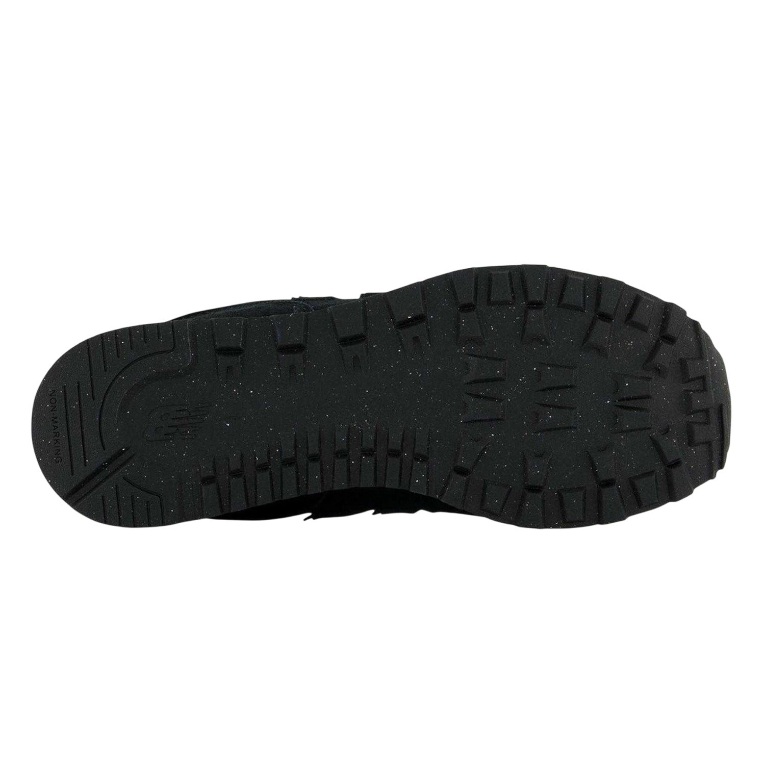 Triple Black - Lifestyle - New Balance Childrens-Kids 574 Suede Trainers