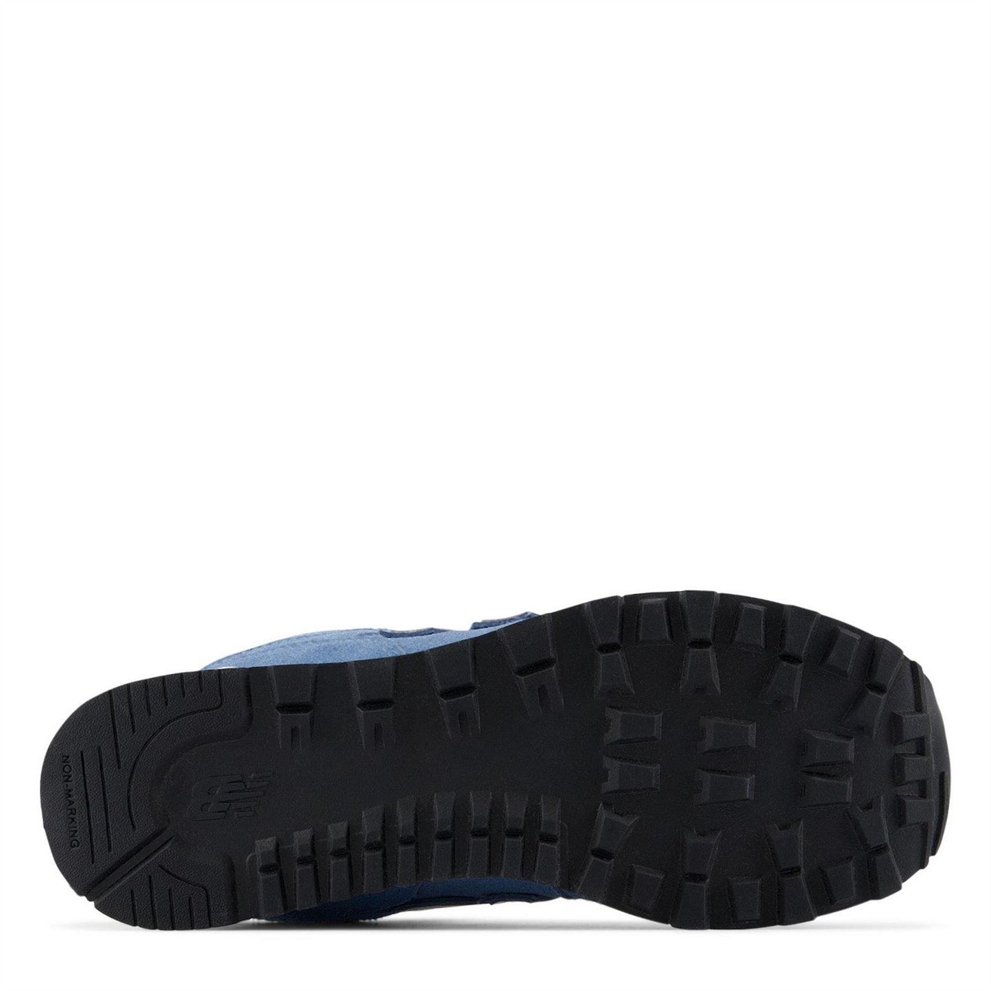 Heron-Blue - Back - New Balance Childrens-Kids 574 Suede Trainers