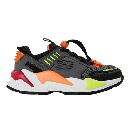 Charcoal Grey - Front - Skechers Childrens-Kids Ultra Surge Mesh Trainers