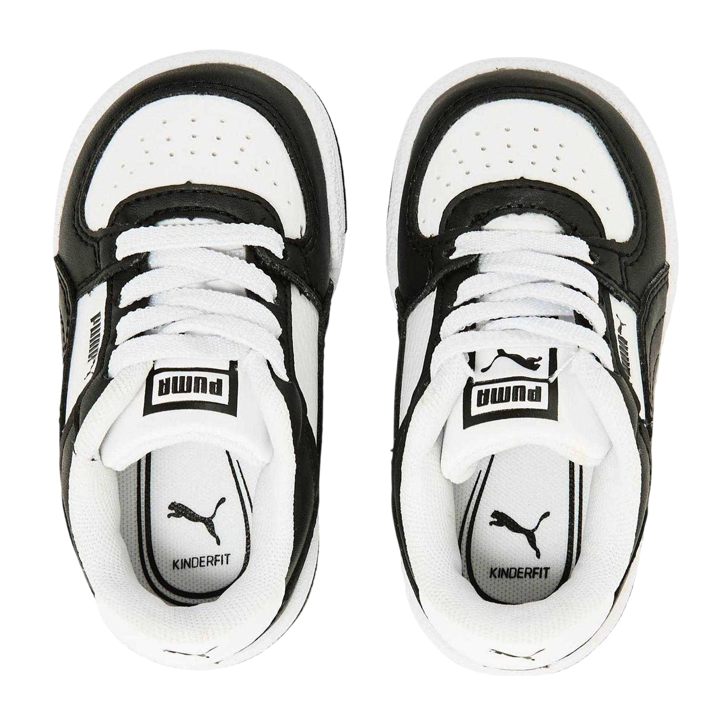 Black-White - Side - Puma Childrens-Kids CA Pro Low Cut Trainers