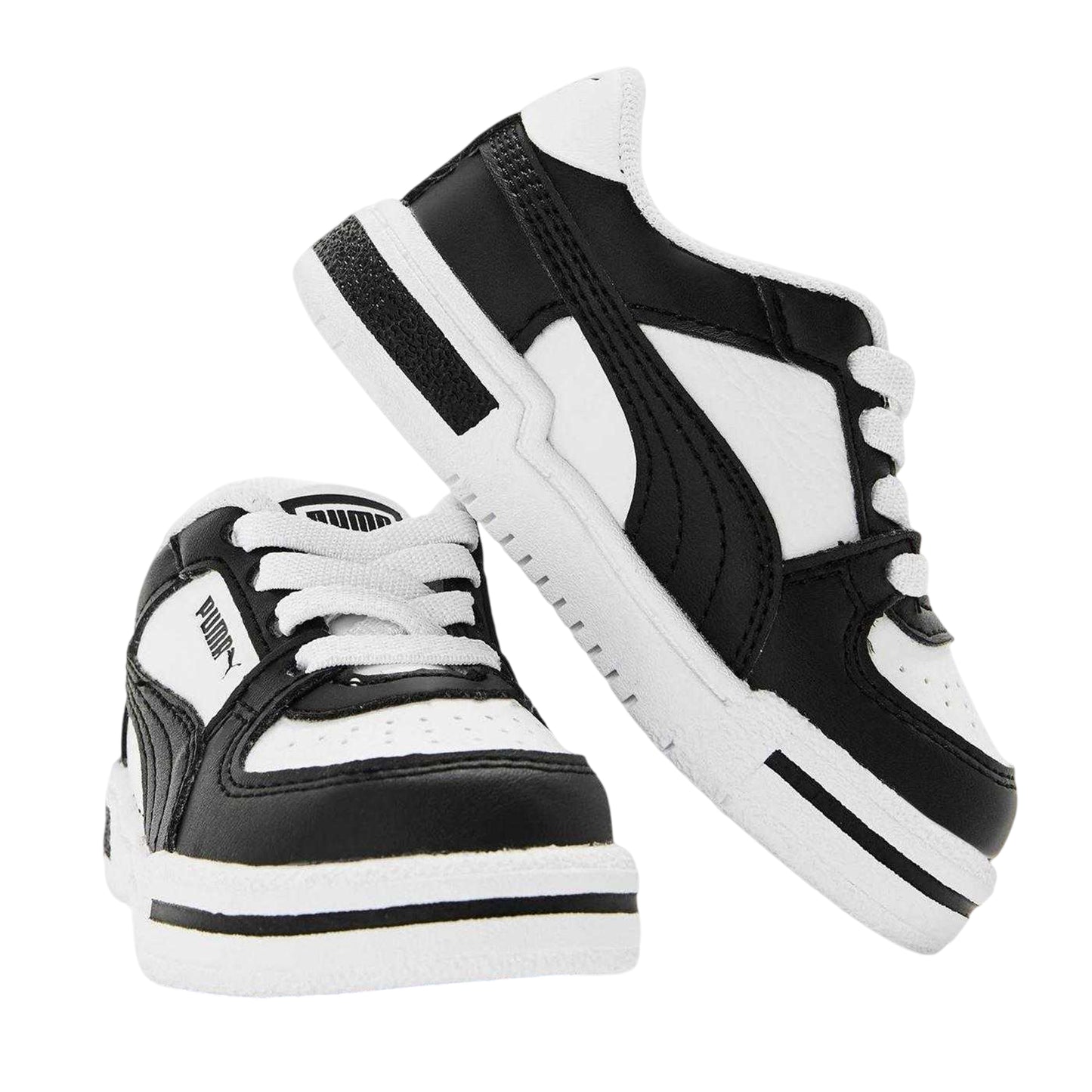 Black-White - Lifestyle - Puma Childrens-Kids CA Pro Low Cut Trainers