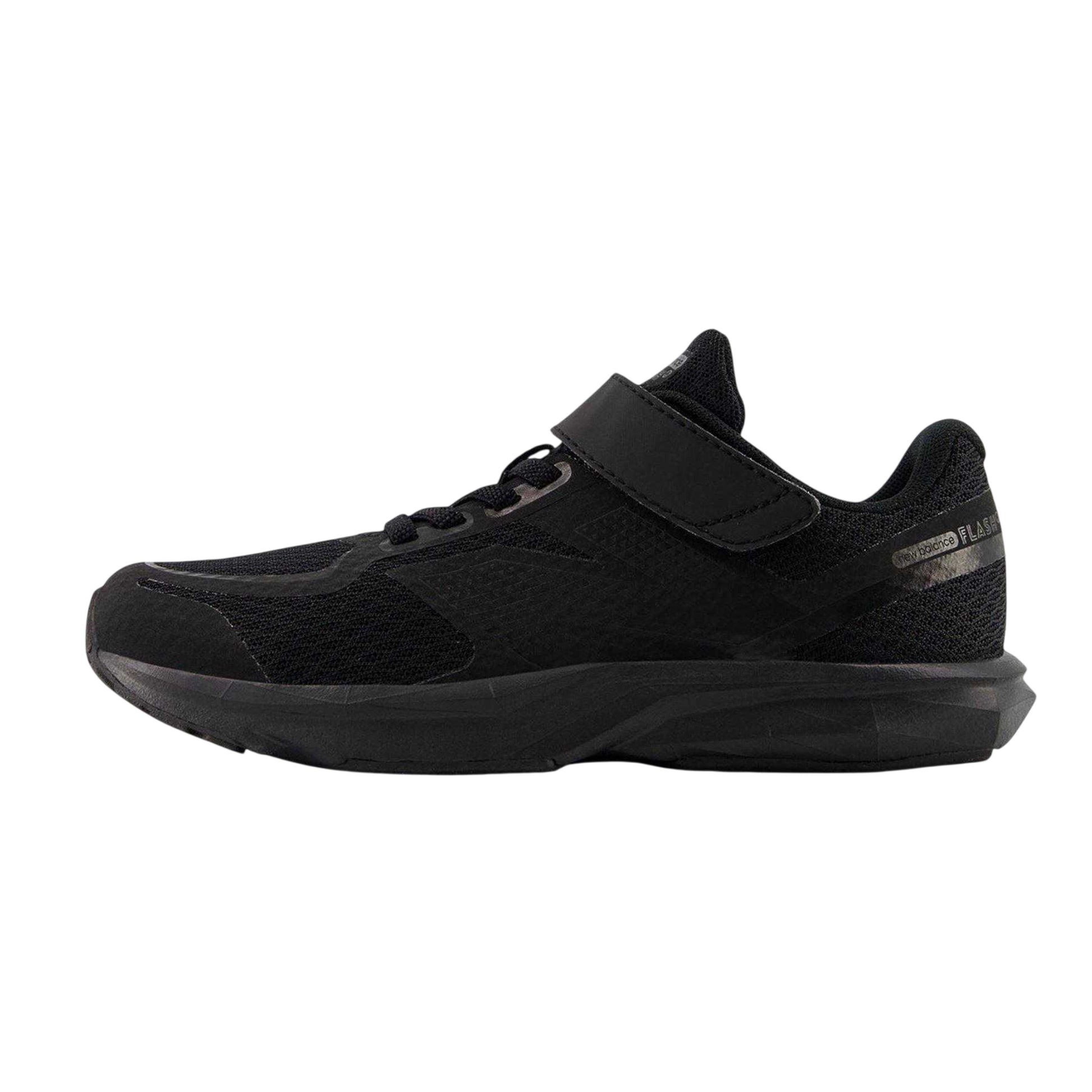 Jet Black - Back - New Balance Childrens-Kids Flash V7 Trainers