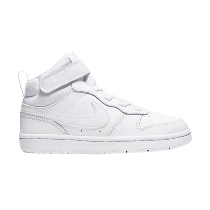 White - Front - Nike Boys Court Borough High Top Trainers