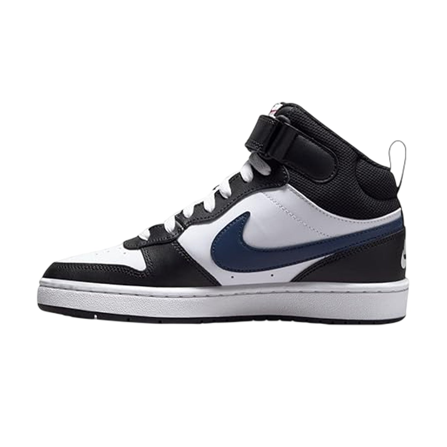 White-Black-Red - Back - Nike Boys Court Borough High Top Trainers