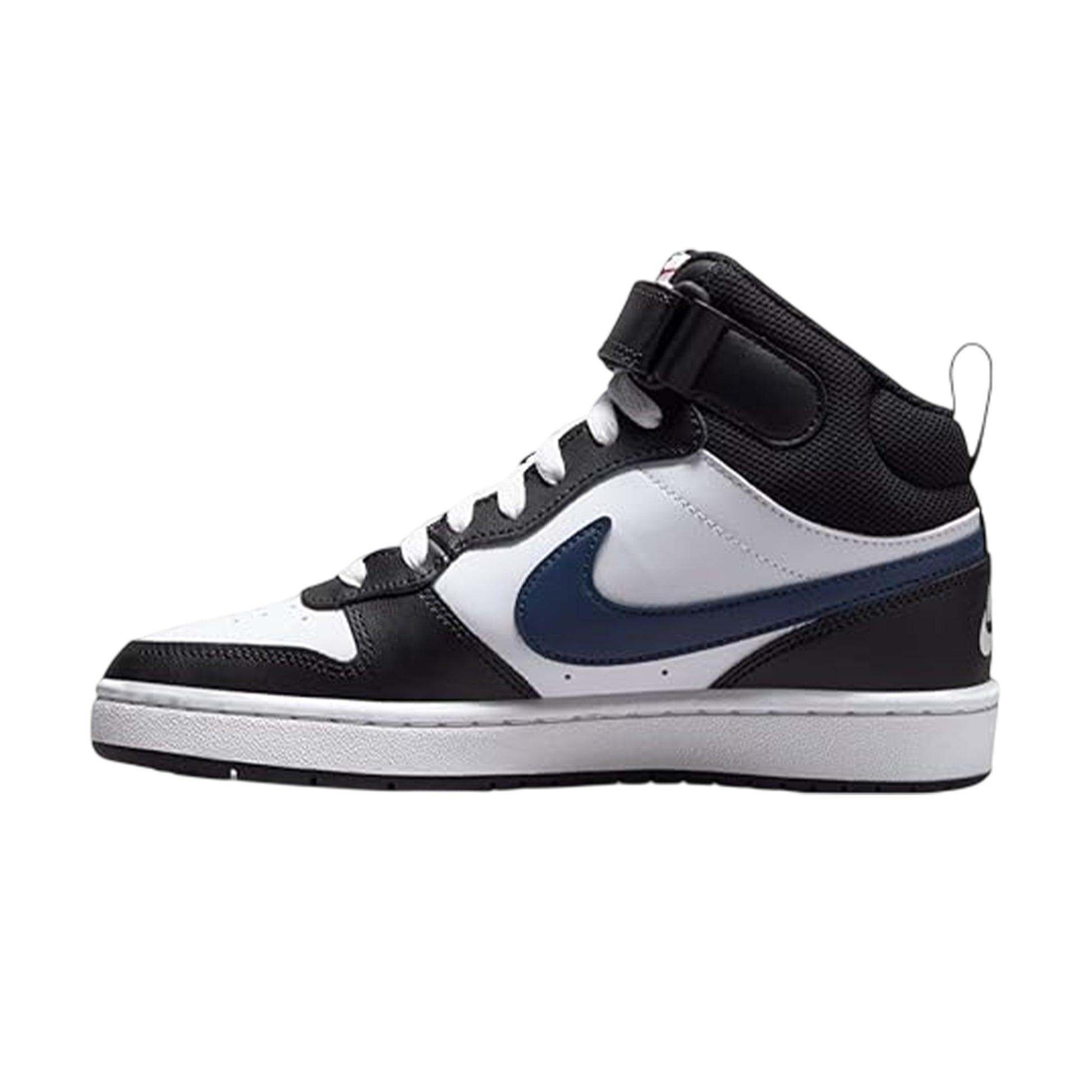 White-Black-Red - Back - Nike Boys Court Borough High Top Trainers