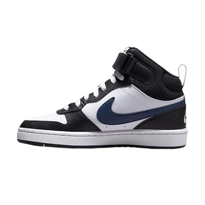 White-Black-Red - Back - Nike Boys Court Borough High Top Trainers