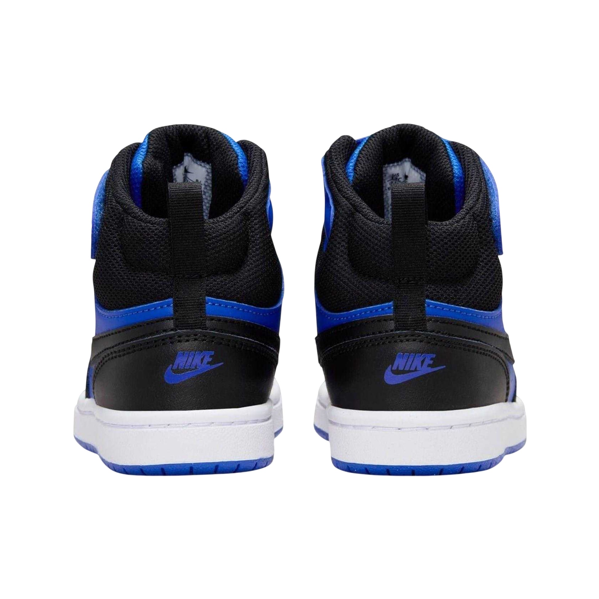 Royal Blue-Black - Back - Nike Boys Court Borough High Top Trainers