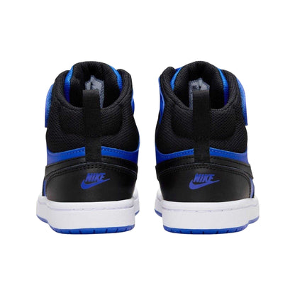 Royal Blue-Black - Back - Nike Boys Court Borough High Top Trainers