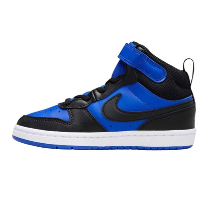 Royal Blue-Black - Side - Nike Boys Court Borough High Top Trainers