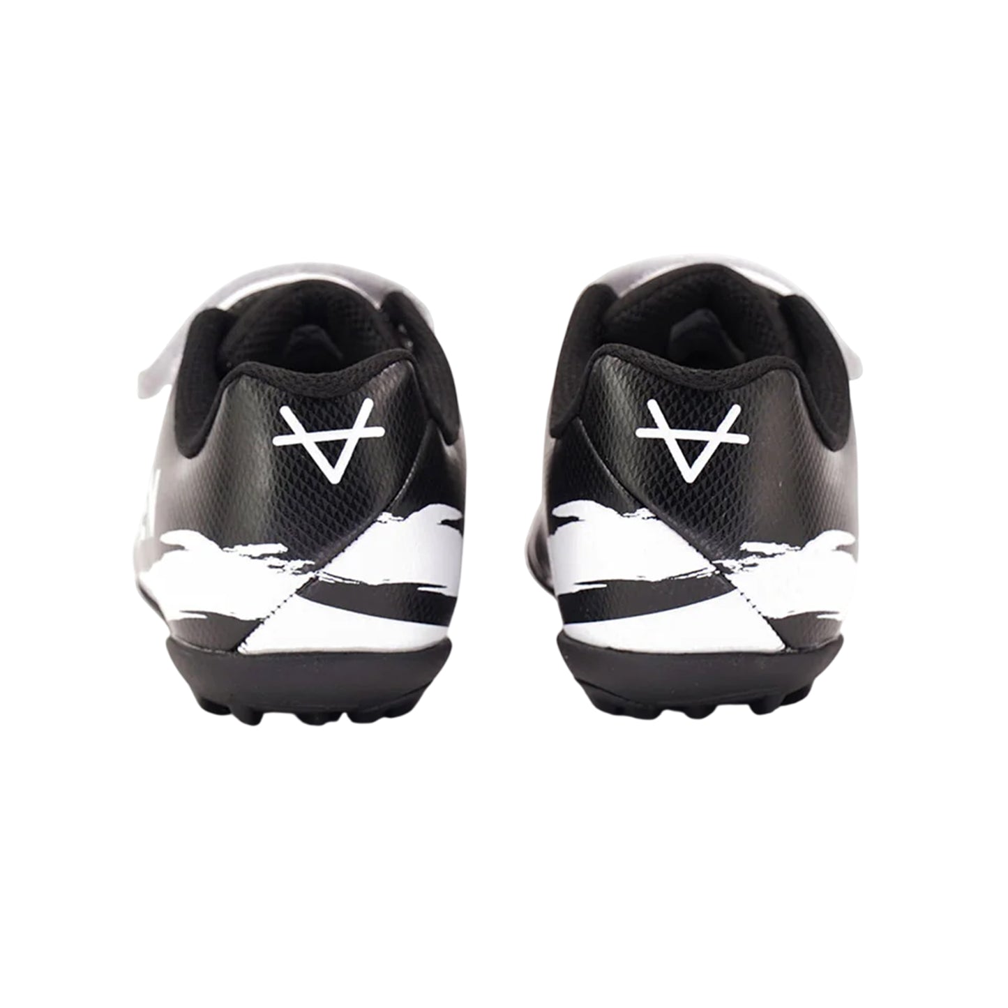 Black - Back - OXEN Childrens-Kids Mini Viper Artificial Ground Football Boots