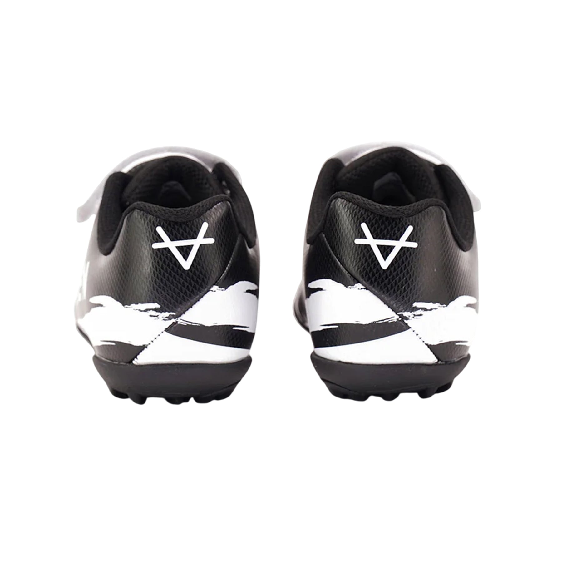 Black - Back - OXEN Childrens-Kids Mini Viper Artificial Ground Football Boots